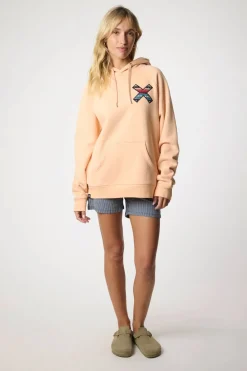 SUDADERA CON CAPUCHA CLASSIC APRICOT