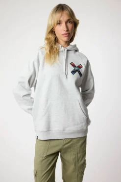 SUDADERA CON CAPUCHA CLASSIC LIGHT GREY MELANGE