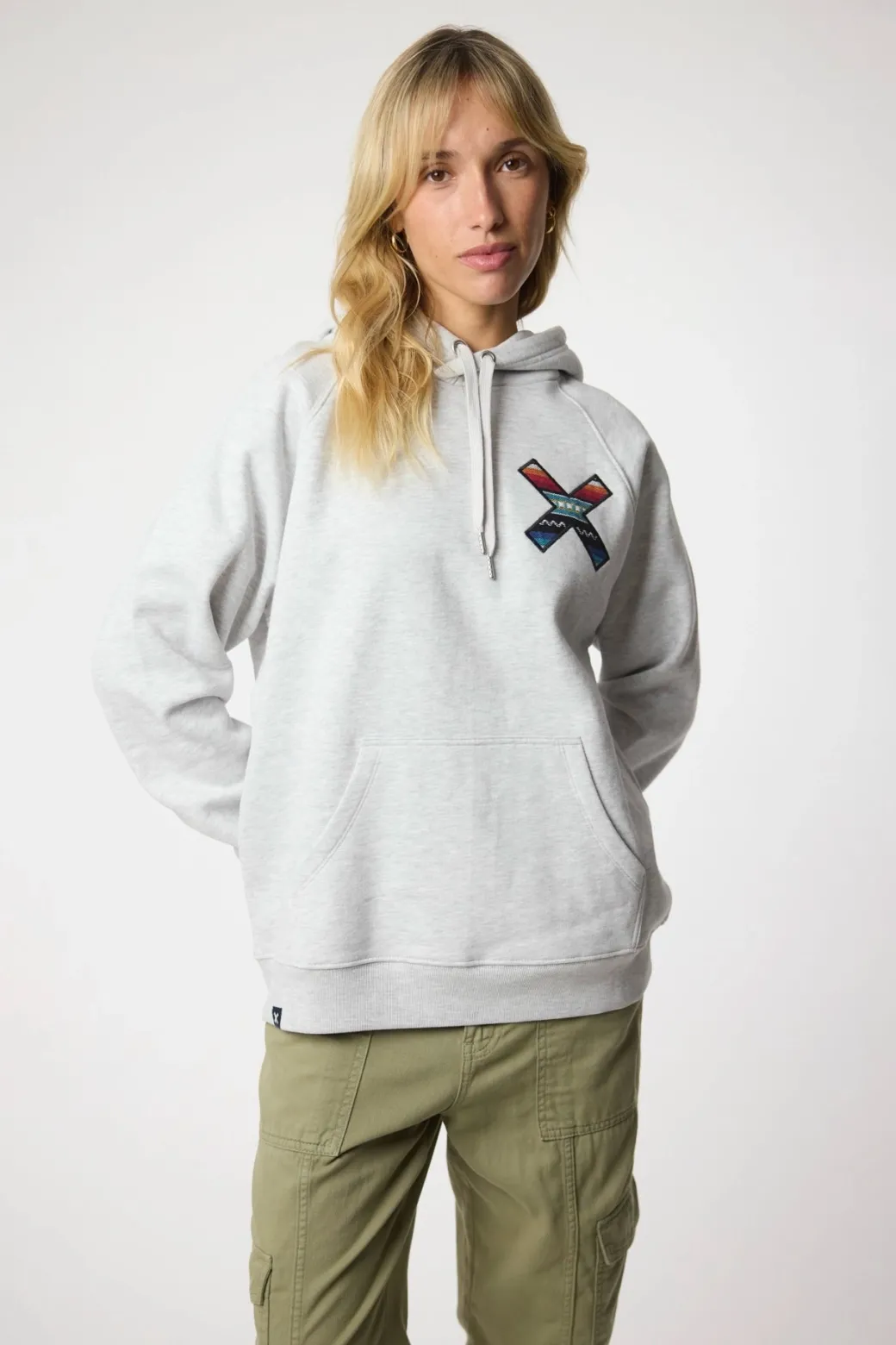 SUDADERA CON CAPUCHA CLASSIC LIGHT GREY MELANGE