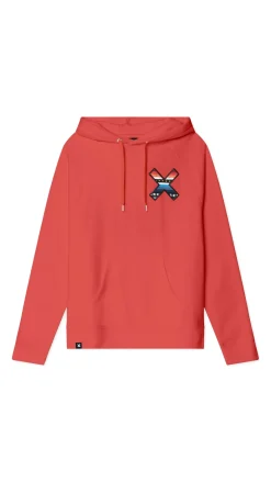 SUDADERA CON CAPUCHA CLASSIC ROJA