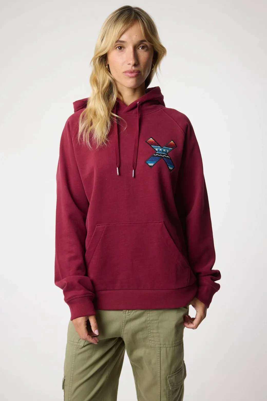 SUDADERA CON CAPUCHA CLASSIC BURGUNDY