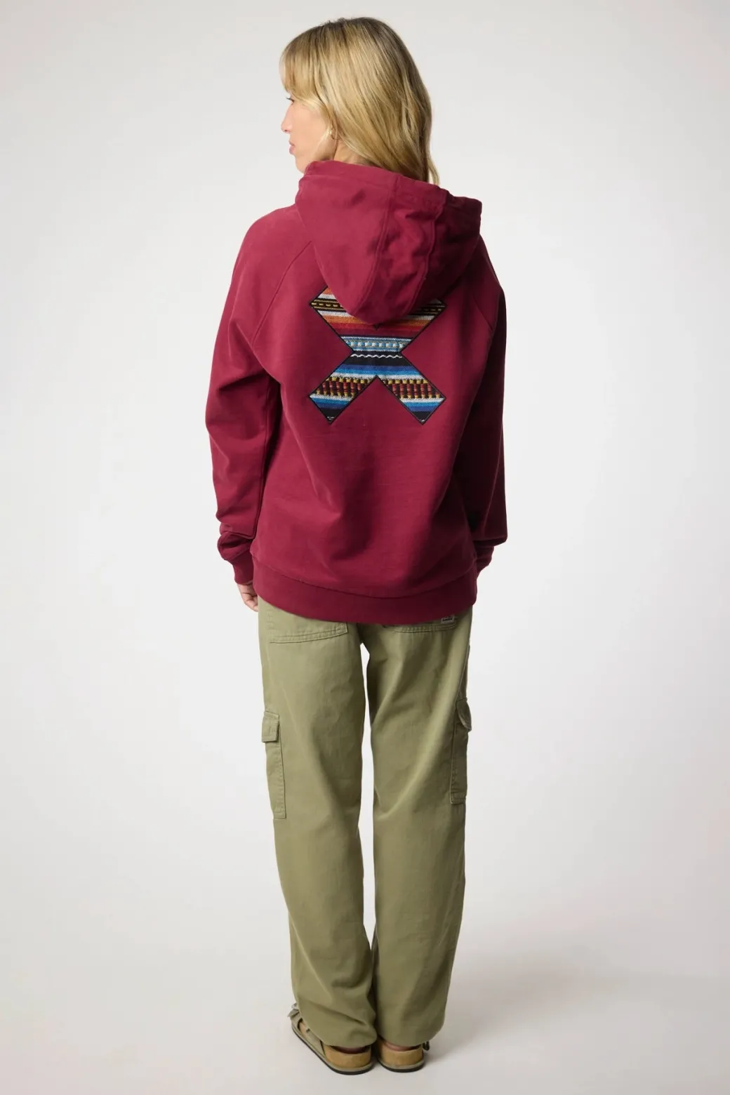 SUDADERA CON CAPUCHA CLASSIC BURGUNDY