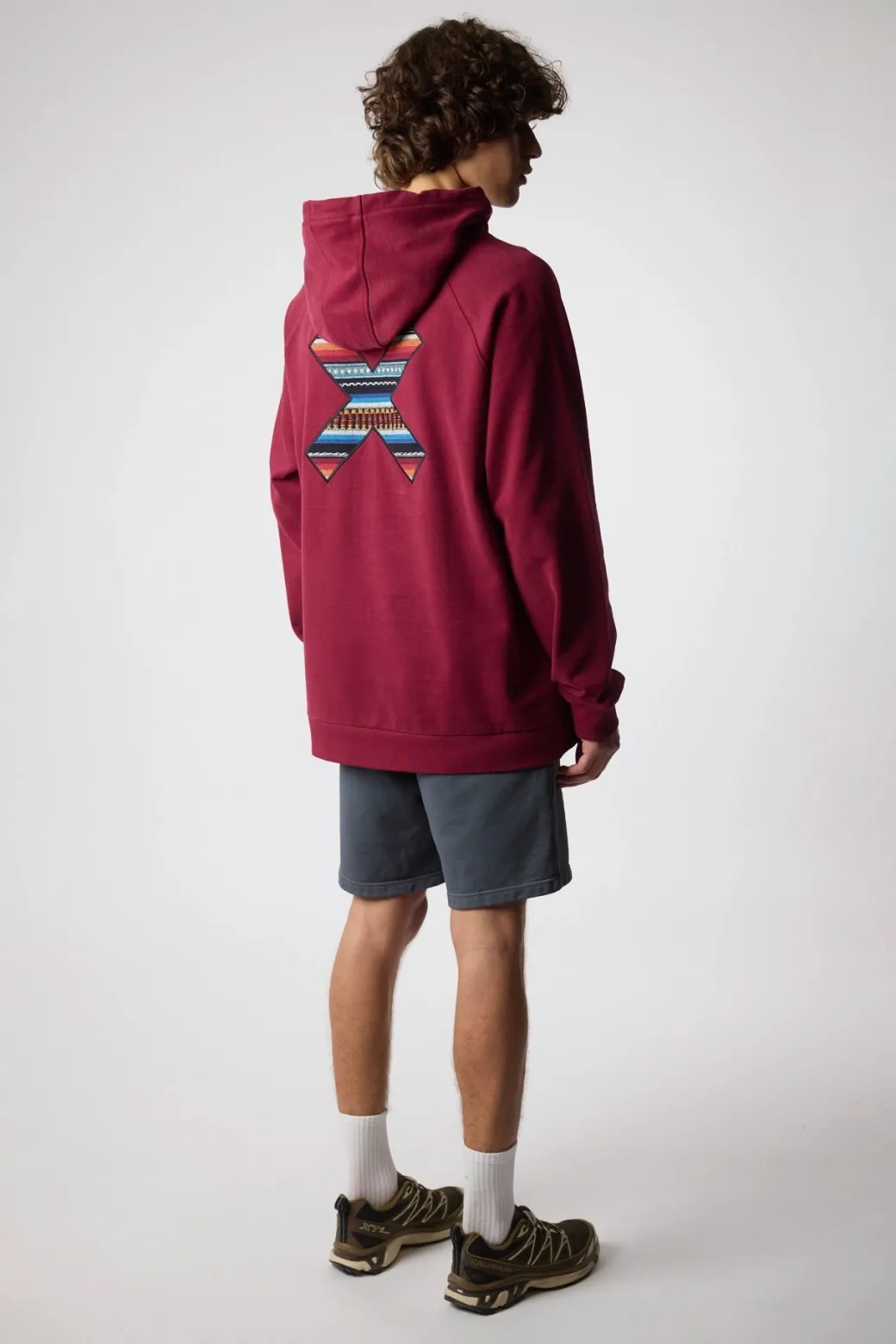 SUDADERA CON CAPUCHA CLASSIC BURGUNDY