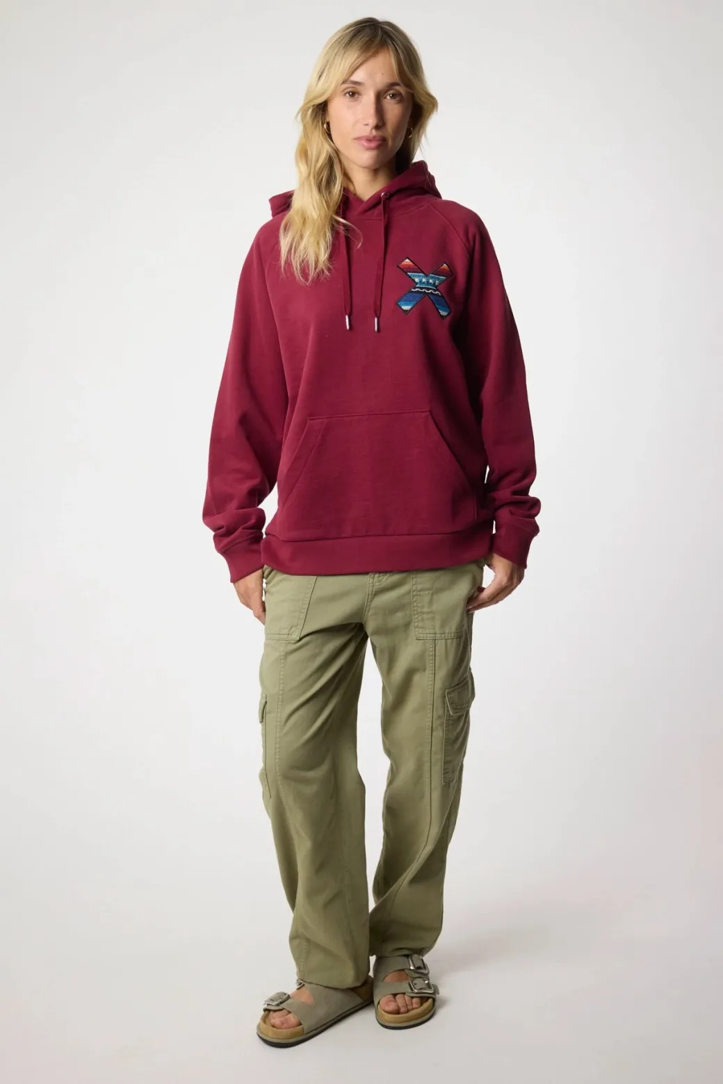 SUDADERA CON CAPUCHA CLASSIC BURGUNDY