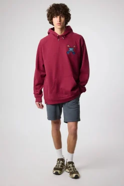 SUDADERA CON CAPUCHA CLASSIC BURGUNDY