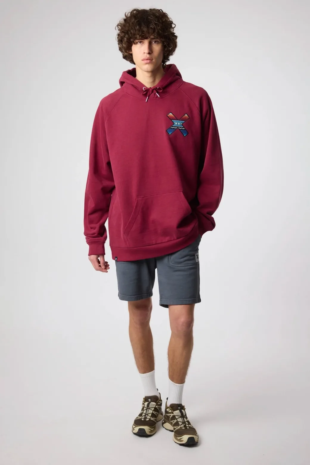 SUDADERA CON CAPUCHA CLASSIC BURGUNDY