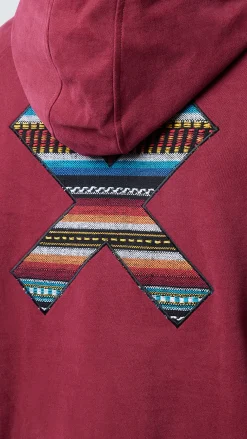 SUDADERA CON CAPUCHA CLASSIC BURGUNDY
