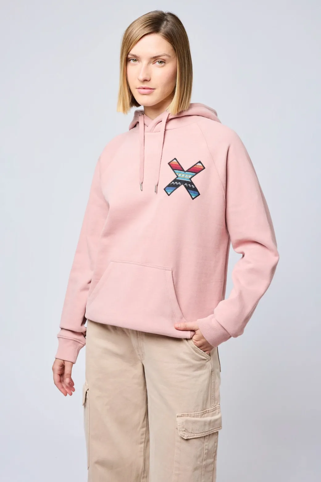 SUDADERA CON CAPUCHA CLASSIC PEACH