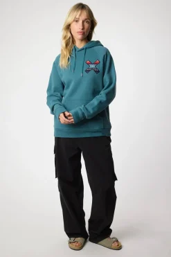 SUDADERA CON CAPUCHA CLASSIC AMAZON GREEN