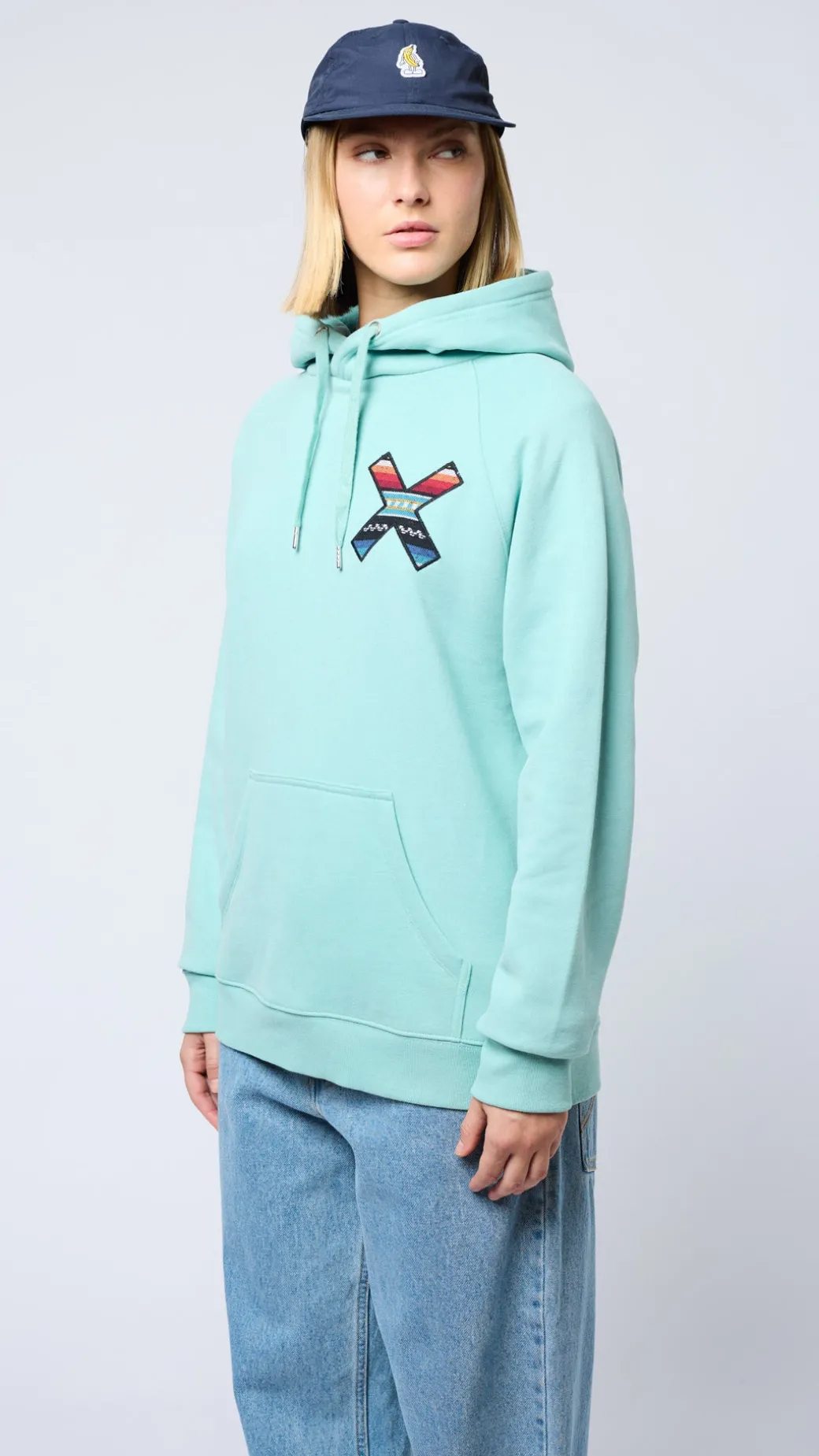 SUDADERA CON CAPUCHA CLASSIC ACQUA