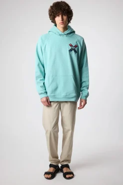 SUDADERA CON CAPUCHA CLASSIC ACQUA