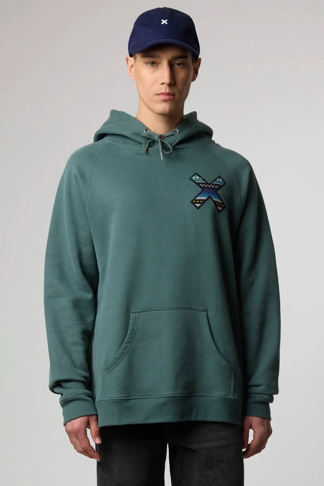 SUDADERA CON CAPUCHA CLASSIC TREKKING GREEN