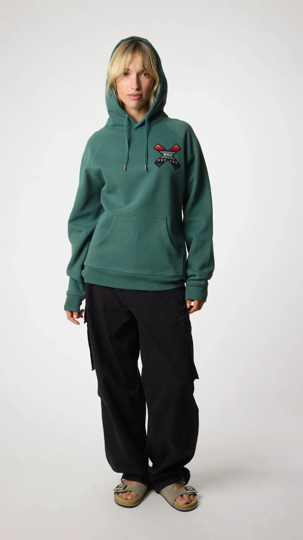 SUDADERA CON CAPUCHA CLASSIC TREKKING GREEN