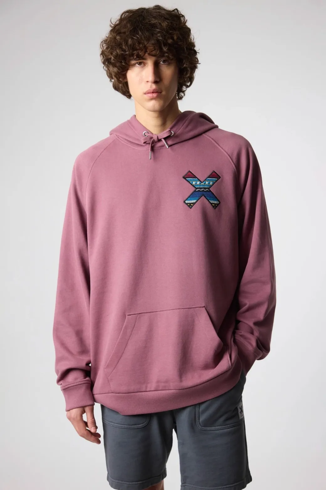SUDADERA CON CAPUCHA CLASSIC BERRY