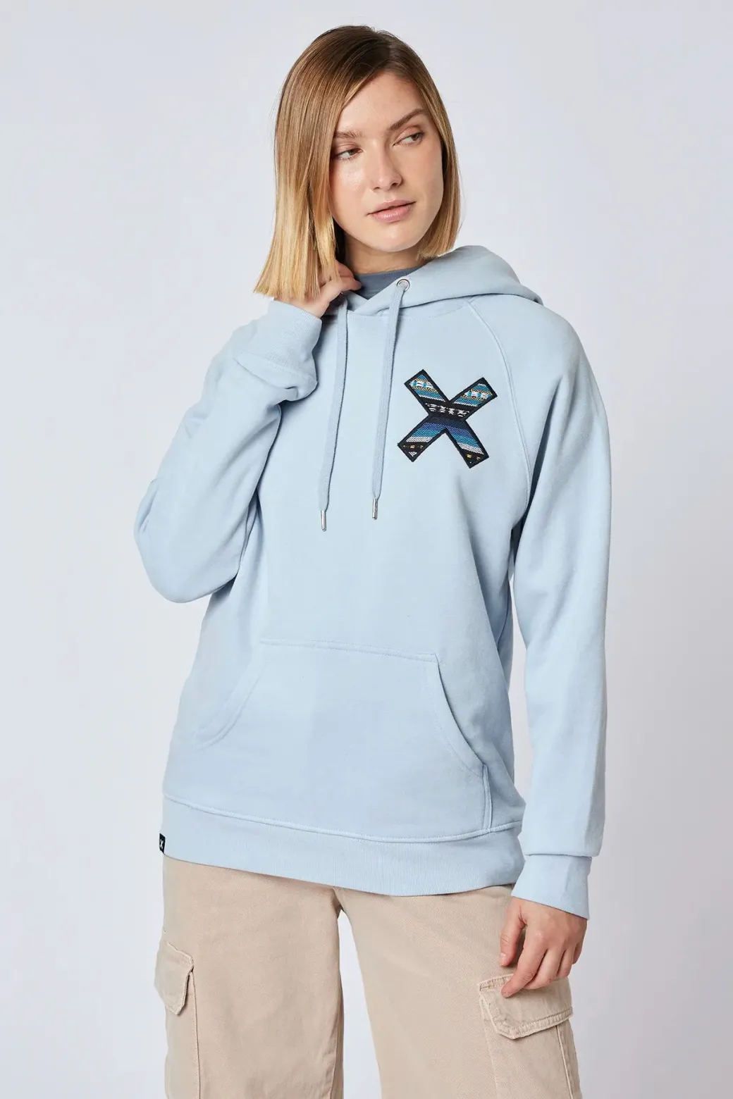 SUDADERA CON CAPUCHA CLASSIC ICE BLUE