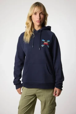 SUDADERA CON CAPUCHA CLASSIC AZUL MARINO