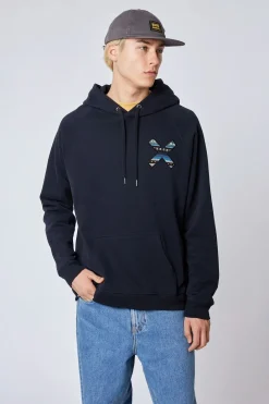 SUDADERA CON CAPUCHA CLASSIC AZUL MARINO