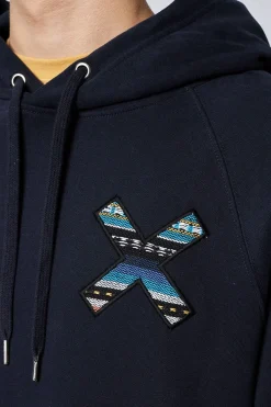 SUDADERA CON CAPUCHA CLASSIC AZUL MARINO