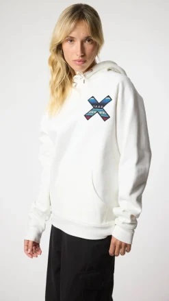 SUDADERA CON CAPUCHA CLASSIC BLANCO ROTO