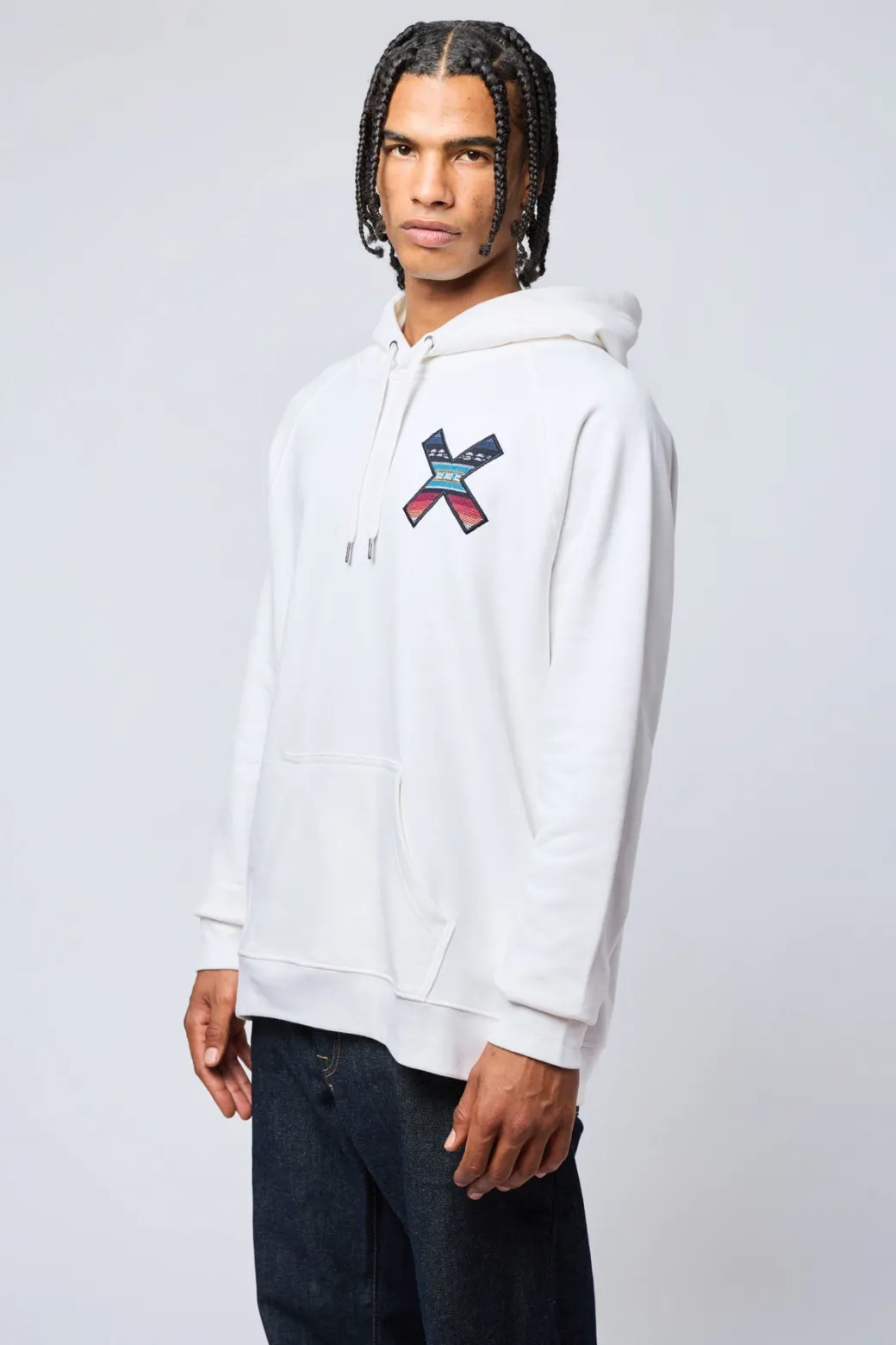 SUDADERA CON CAPUCHA CLASSIC BLANCO ROTO