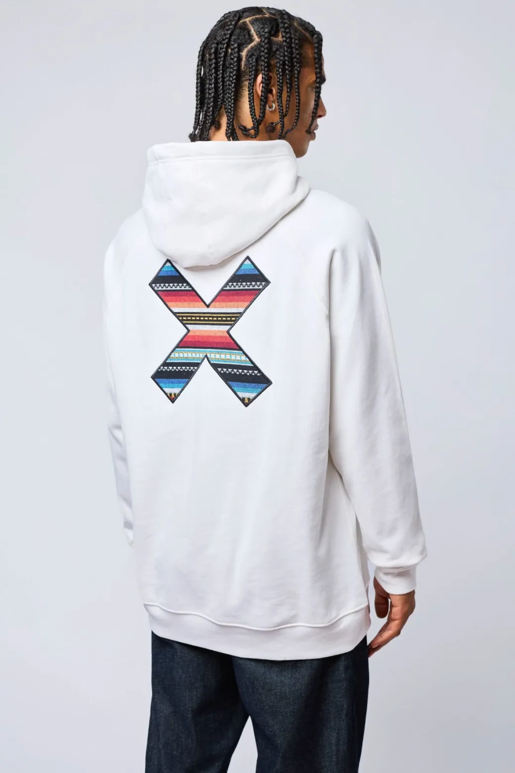 SUDADERA CON CAPUCHA CLASSIC BLANCO ROTO