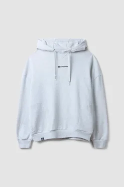 SUDADERA CON CAPUCHA CLEAN LIGHT GREY MELANGE