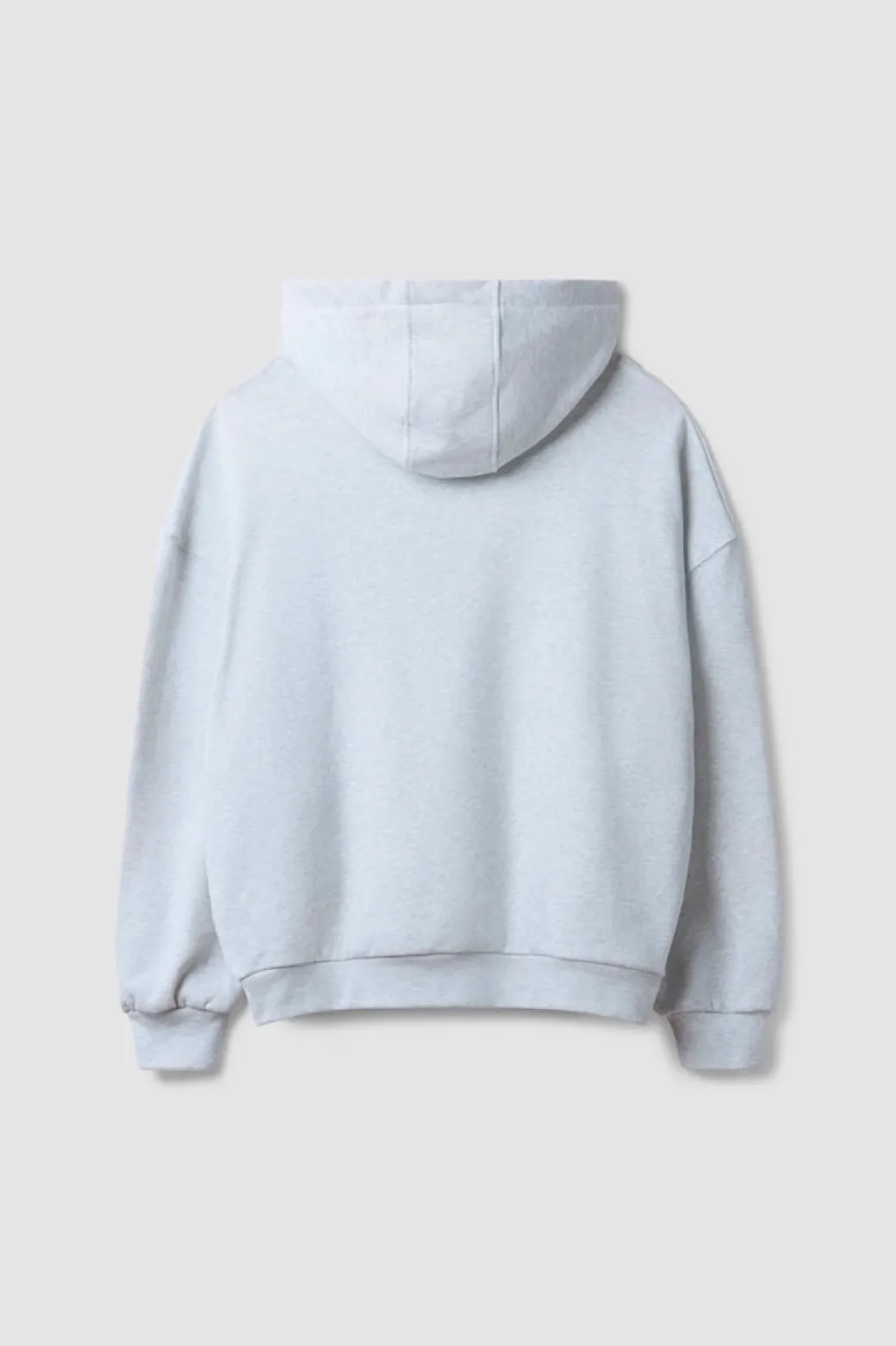 SUDADERA CON CAPUCHA CLEAN LIGHT GREY MELANGE