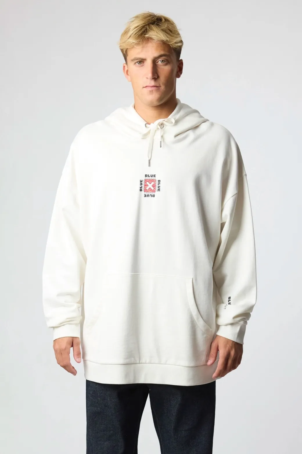 SUDADERA CON CAPUCHA FOAM BLANCO ROTO
