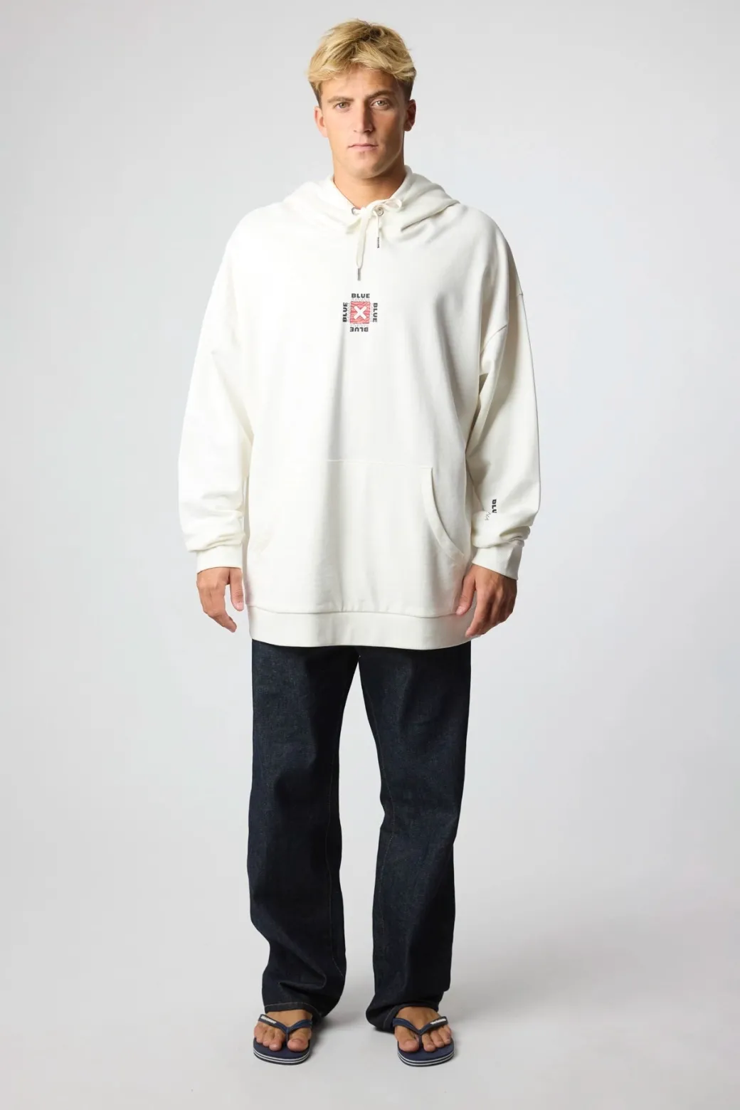 SUDADERA CON CAPUCHA FOAM BLANCO ROTO