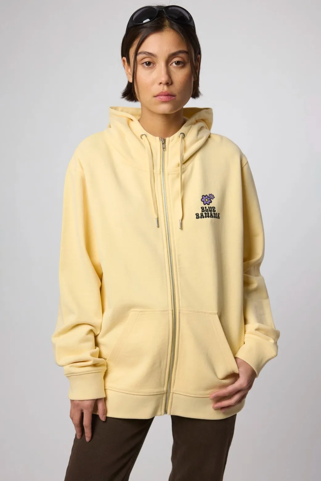 SUDADERA CON CAPUCHA FULL ZIP HARDY LIGHT YELLOW