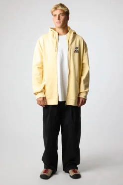 SUDADERA CON CAPUCHA FULL ZIP HARDY LIGHT YELLOW