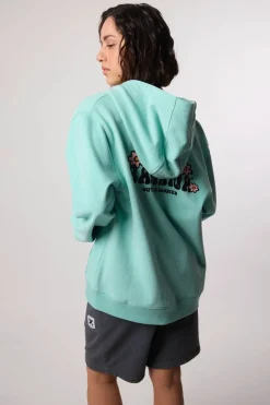 SUDADERA CON CAPUCHA FULL ZIP HARDY ACQUA
