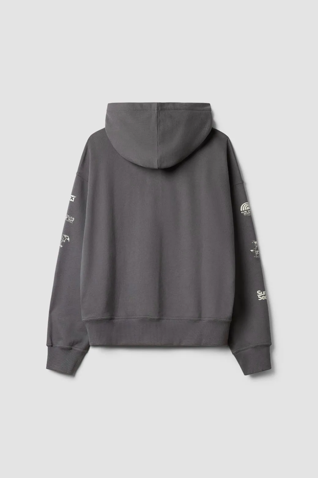 SUDADERA CON CAPUCHA FULL ZIP RANDOM ASH