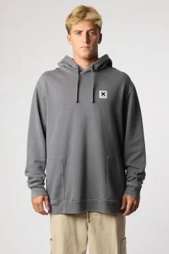 SUDADERA CON CAPUCHA ICONIC ASH