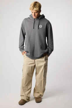 SUDADERA CON CAPUCHA ICONIC ASH