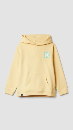 SUDADERA CON CAPUCHA KIDS NATURE LIGHT YELLOW