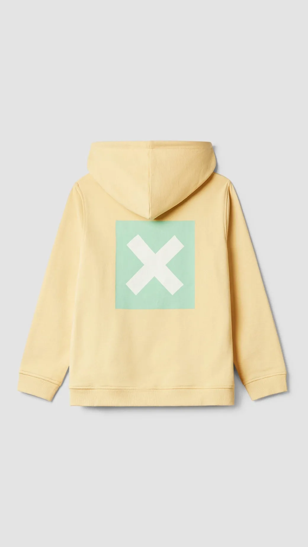SUDADERA CON CAPUCHA KIDS NATURE LIGHT YELLOW