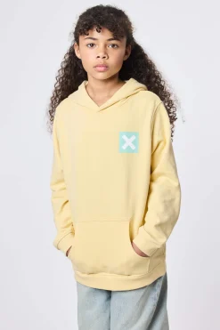 SUDADERA CON CAPUCHA KIDS NATURE LIGHT YELLOW