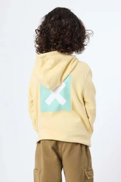 SUDADERA CON CAPUCHA KIDS NATURE LIGHT YELLOW