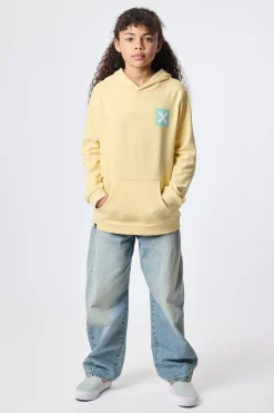 SUDADERA CON CAPUCHA KIDS NATURE LIGHT YELLOW
