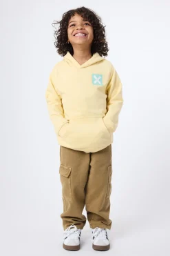 SUDADERA CON CAPUCHA KIDS NATURE LIGHT YELLOW