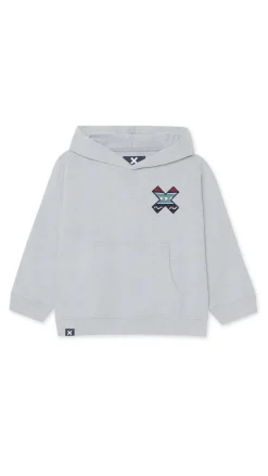 SUDADERA CON CAPUCHA KIDS CLASSIC LIGHT GREY MELANGE
