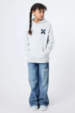 SUDADERA CON CAPUCHA KIDS CLASSIC LIGHT GREY MELANGE