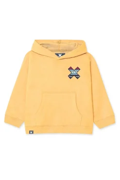 SUDADERA CON CAPUCHA KIDS CLASSIC AMARILLO CLARO