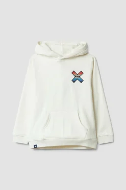 SUDADERA CON CAPUCHA KIDS CLASSIC BLANCO ROTO