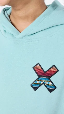 SUDADERA CON CAPUCHA KIDS CLASSIC ACQUA
