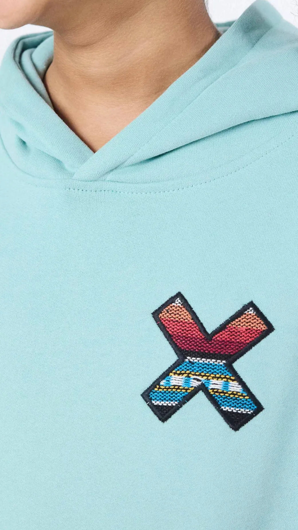 SUDADERA CON CAPUCHA KIDS CLASSIC ACQUA