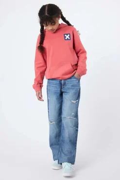 SUDADERA CON CAPUCHA KIDS NATURE ROJA