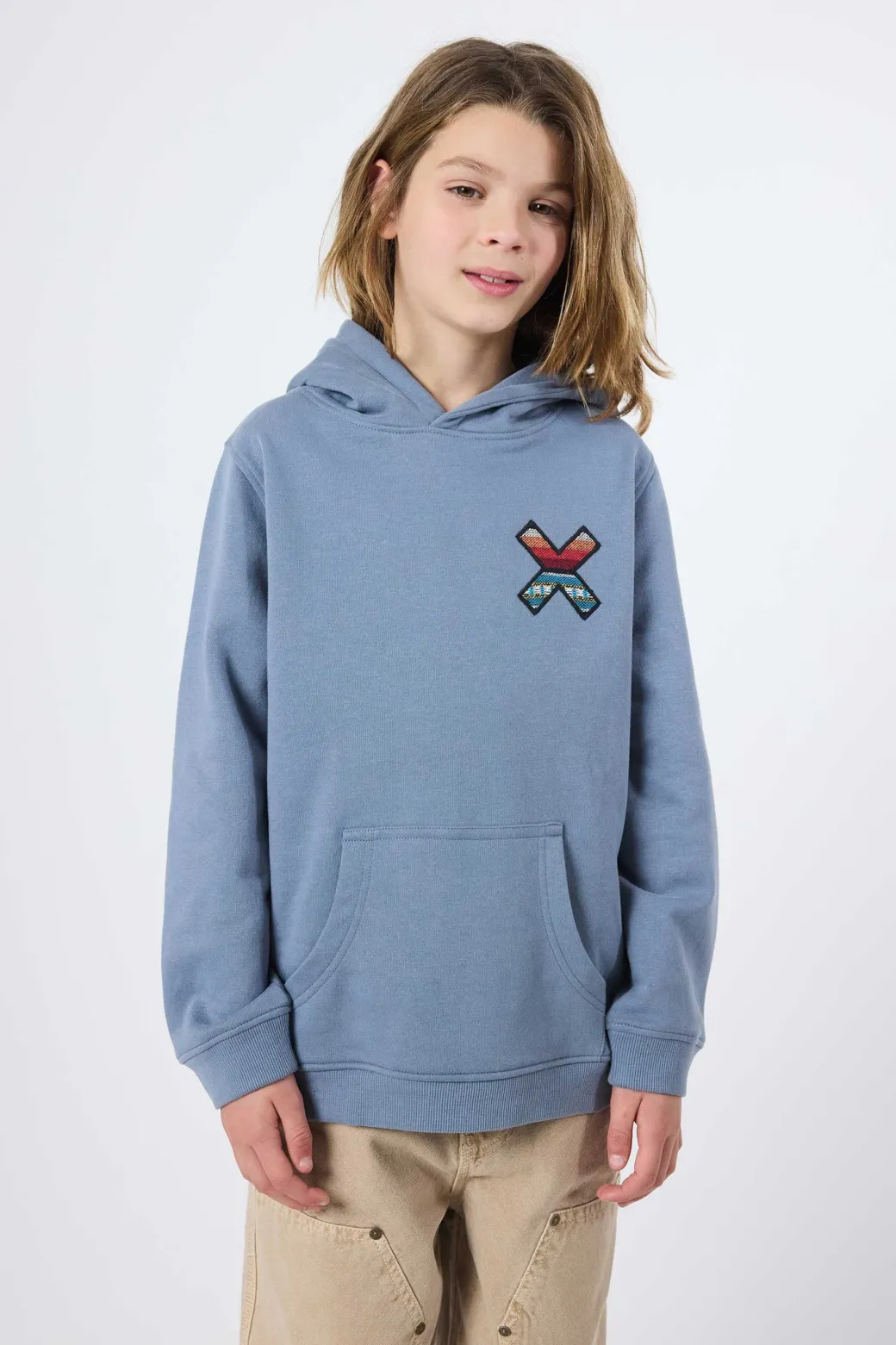 SUDADERA CON CAPUCHA KIDS CLASSIC SKY BLUE