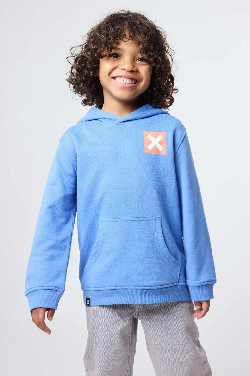 SUDADERA CON CAPUCHA KIDS NATURE JAY BLUE